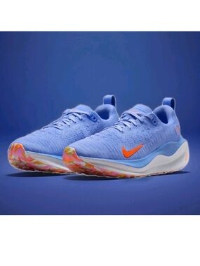 Nike ReactX Infinity Run FK 4 Womens Sz 7 DR2670-403 Royal Pulse/Hyper Crimson